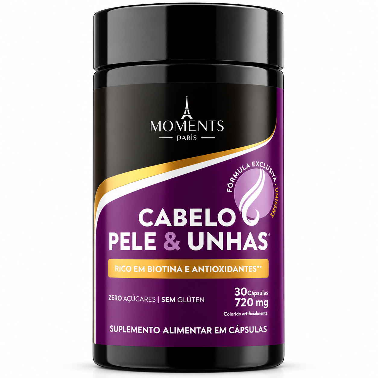 Cabelo Pele Unhas Moments Paris 30 Cápsulas 720mg